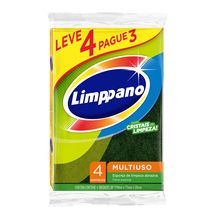 Esponja Limppano Multiuso Leve 4 Pague 3 Unidades