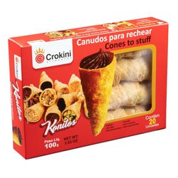 Canudo Para Rechear Crokini 100g Com 20 Unidade