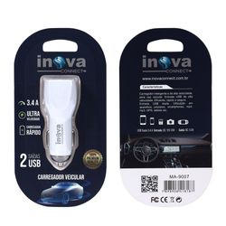 Acessório Celular Carregador Veicular Inova Connect