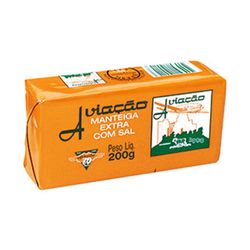 Manteiga Aviação 200g Tablete Com Sal