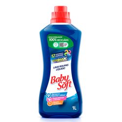 Lava Roupa Líquido Baby Soft Max 1L azul