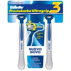 Aparelho de Barbear Prestobarba UltraGrip3 2 Unidades