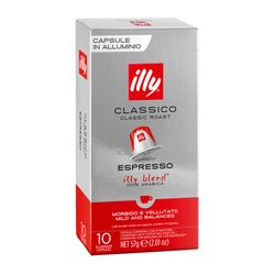 Cápsula de café illy espresso clássico 10 un
