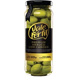 Azeitona Verde Vale Fertil Premium Arauco 200g vidro