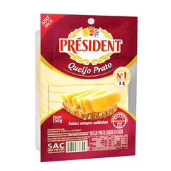 Queijo Prato President 150g Fatiado