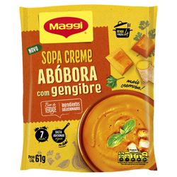 Sopa Creme Maggi Abóbora Ccom Gengibre 61g