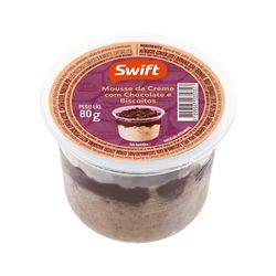 Mousse Swift Creme Chocolate Biscoito 80g