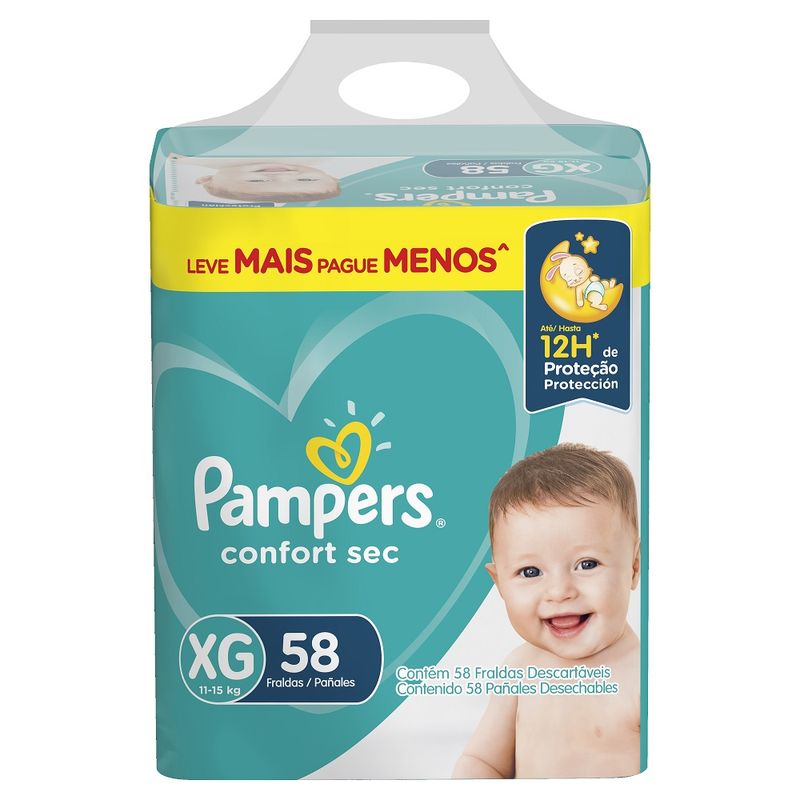 FRALDA-PAMPERS-CONFORTSEC-C--58-XG