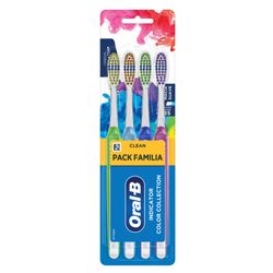 Escova Dental Oral-B Indicator Color Collection - 4 unidades