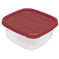 Pote Plastico Plasutil Clic 580ml Quadrado
