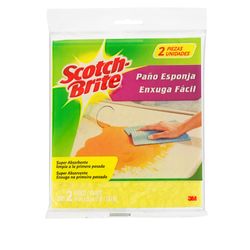 Pano Multiuso Scotch Brite Enxuga Fácil Com 2