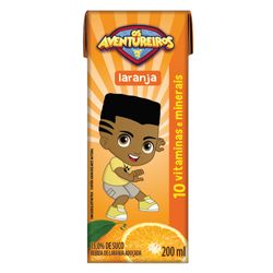 Bebida Com Suco Aventureiros 200ml Laranja