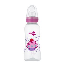 Mamadeira Neopan 250ml Ortodontica Criativa Rosa