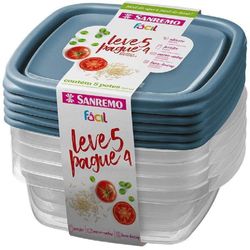 Pote Plástico Sanremo 580ml Leve 5 Pague 4