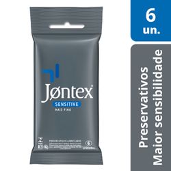 Preservativo Camisinha Jontex Sensitive - 6 Unidades