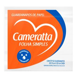 Guardanapo Papel Cameratta Com 50 Unidades