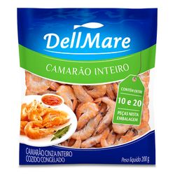 Camarão 10-20 Dellmare 200g Inteiro