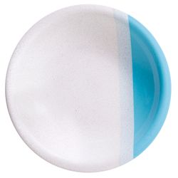 Prato Fundo Cer Beatriz 23cm Atual Pigmentado Celeste-Branco