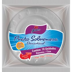 Prato Descartavel Junco 15cm Branco