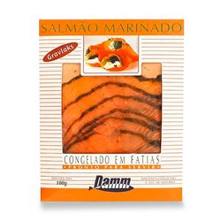 Peixe Salmão Gravlaks 100g Fatiado Marinado