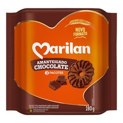 Biscoito Amanteigado Marilan 280g Chocolate