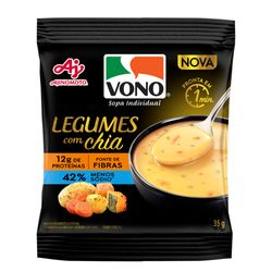 Sopa Instantânea Vono Menos Sódio Legumes Com Chia 35g