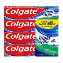 Creme Dental Colgate Trip Ação Ment 90g Com 4 L Mais P Menos