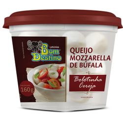 Queijo Muçarela Búfala Bom Destino 160g Bola Cereja