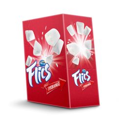 Chicle Flics Morango 204g