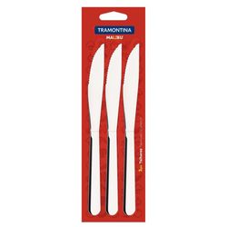 Conjunto Faca Inox Tramontina 3 Peças Malibu