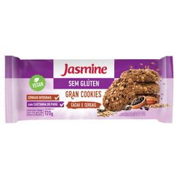 Cookie Jasmine 120g S/Gluten Cacau Graos