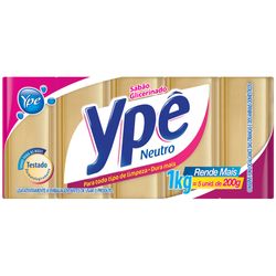 Sabão em Barra Ypê Amarelo Neutro 1kg