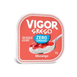 Iogurte Grego Zero Morango 90g Vigor