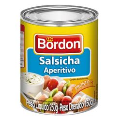 Salsicha Aperitivo Bordon 150g Lt