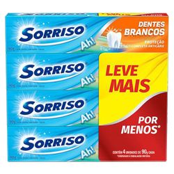 Creme Dental Sorriso Dentes Branco 90g Com 4 Lv Mais Por Men