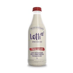 Leite Pasteurizado Letti 1l Garrafa Semi Desnatado