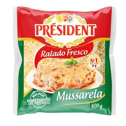 Queijo Ralado Fresco Muçarela Président 400g