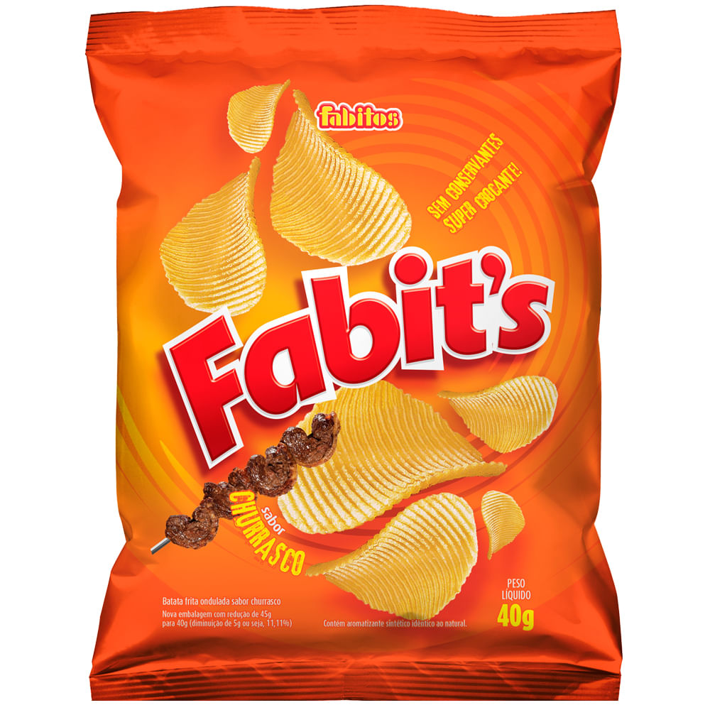 Batata Chip'S Original Fabitos Pacote 40g