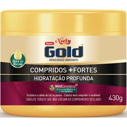 Creme Tratamento Niely Gold 430g Mega Brilho Compr Mais For