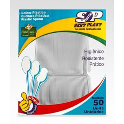 Colher Descartavel Sert.Plast C/50