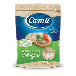 Biscoito de Arroz Camil Integral 150g