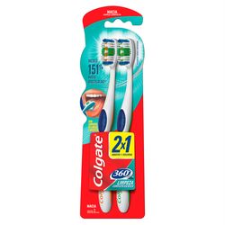 Escova de dente Colgate 360º 2 unid