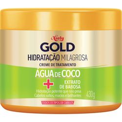 Creme Tratamento Niely Gold 430g Hidrat Milagrosa