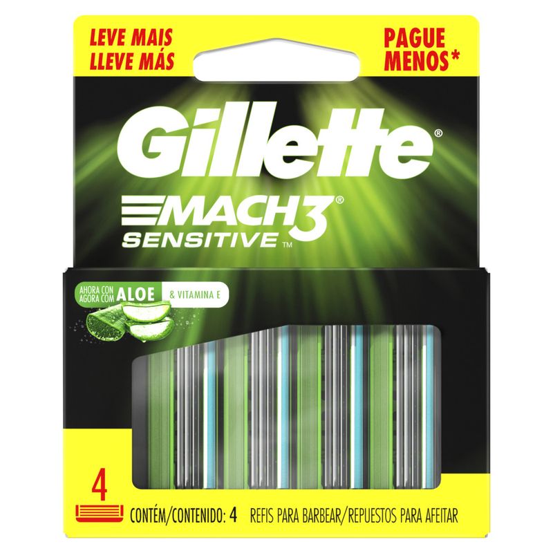 CARGA-BARB-GILLETTE-L4P3-MACH3-SENS