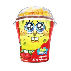 Iogurte Com Cereal Bob Eponja Batavo Morango 120g