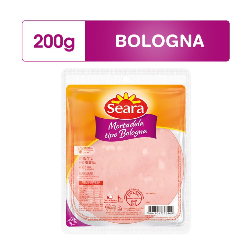 Mortadela Bologna Seara 200g Fatiada