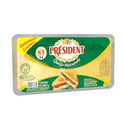 Queijo Muçarela Président 1kg Fatiado