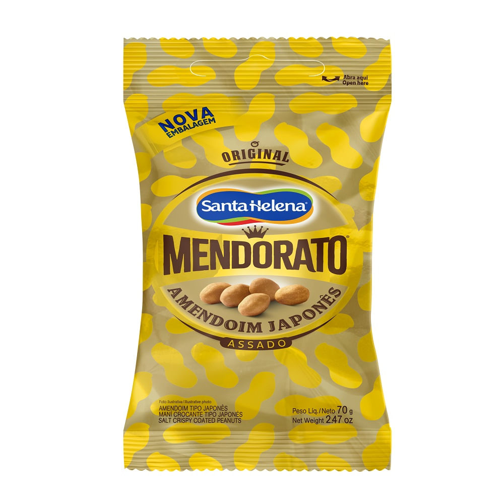 Amendoim Japonês Mendorato 70g - Paulistão Atacadista