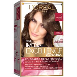 Tintura Imédia Excellence Creme Castanho Claro 5