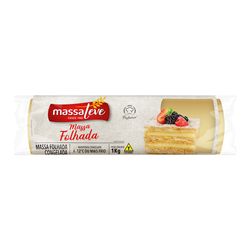 Massa Congelada Folhada Massa Leve 1kg